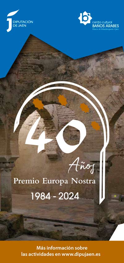 La Diputación de Jaén promueve un programa de actividades abierto e inclusivo con motivo del 40 aniversario de la Medalla de Honor de la Asociación Europa Nostra a la restauración de los Baños Árabes de Jaén, el mayor reconocimiento internacional en conservación patrimonial. Toda la información en dipujaen.es